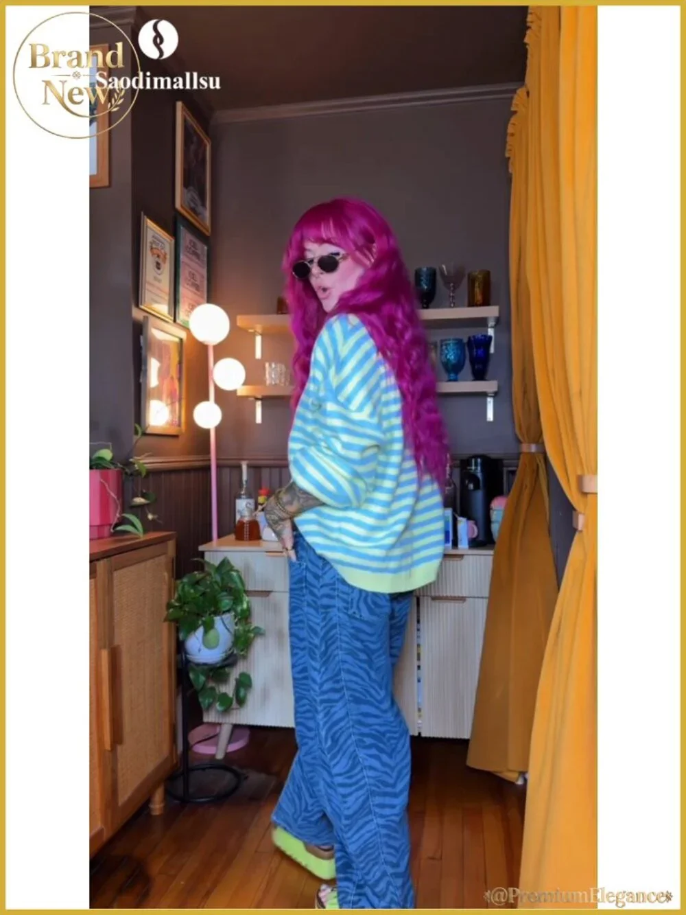 N/A cozy striped